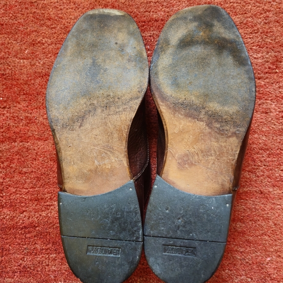 Bally Men's Dress Shoes Brown Leather Oxford  Lace up Size 9 Made In Italy - Picture 6 of 10